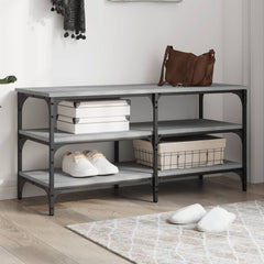 Shoe Bench Engineered Wood in Grey Sonoma