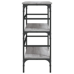 vidaXL Console Table Grey Sonoma 100x32x75 cm Engineered Wood 6