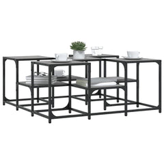 vidaXL Coffee Table Grey Sonoma 91x91x40 cm Engineered Wood 4