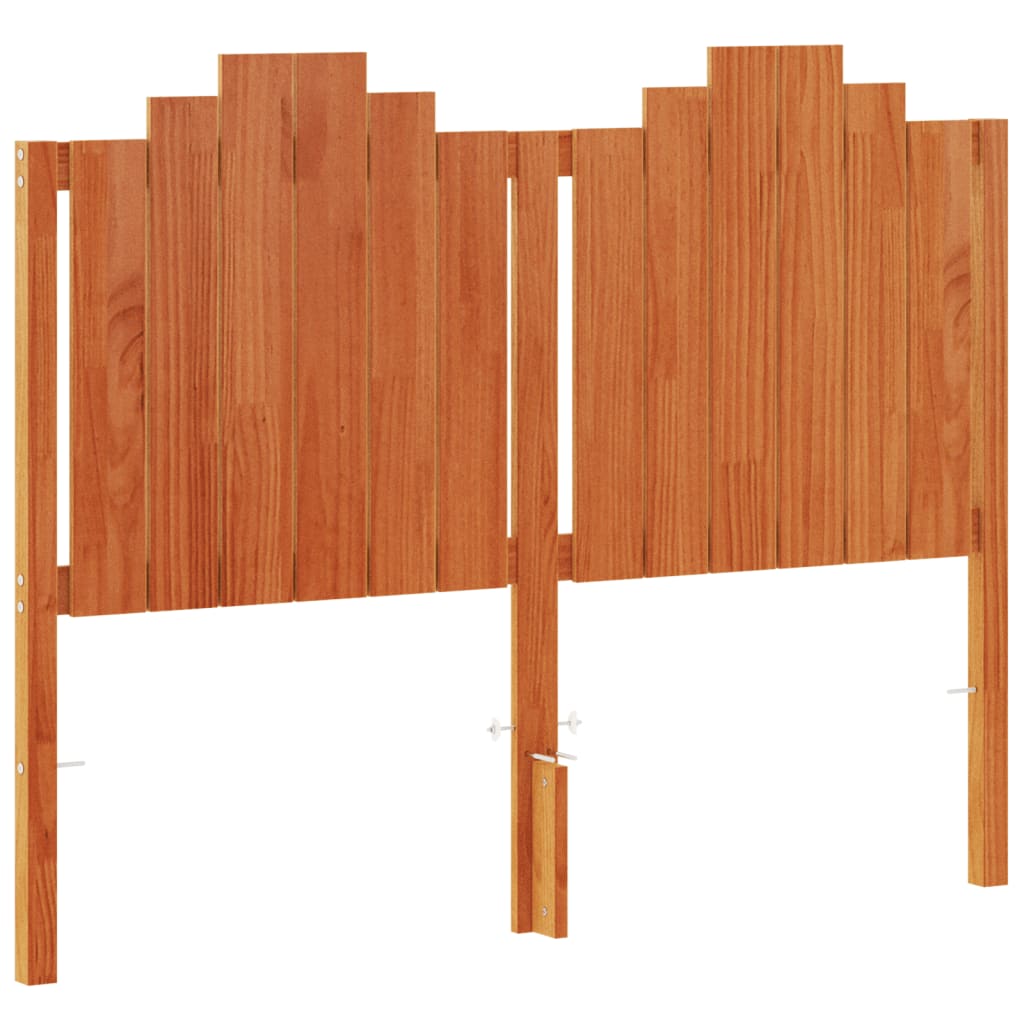 vidaXL Headboard Wax Brown 135 cm Solid Wood Pine 2