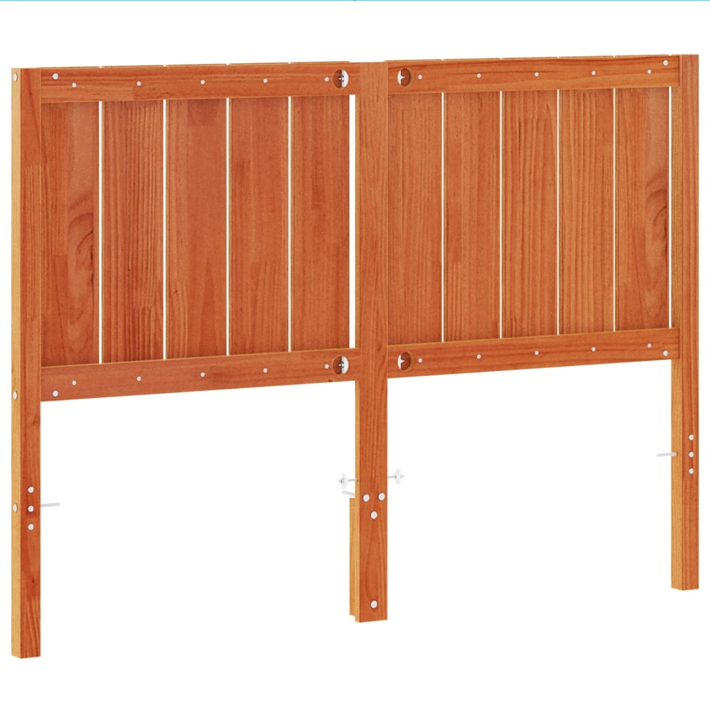 vidaXL Headboard Wax Brown 135 cm Solid Wood Pine 6