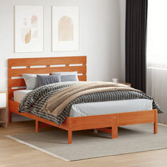 vidaXL Headboard Wax Brown 150 cm Solid Wood Pine 3