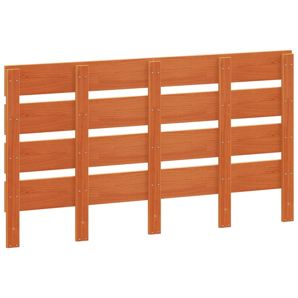 vidaXL Headboard Wax Brown 150 cm Solid Wood Pine 5