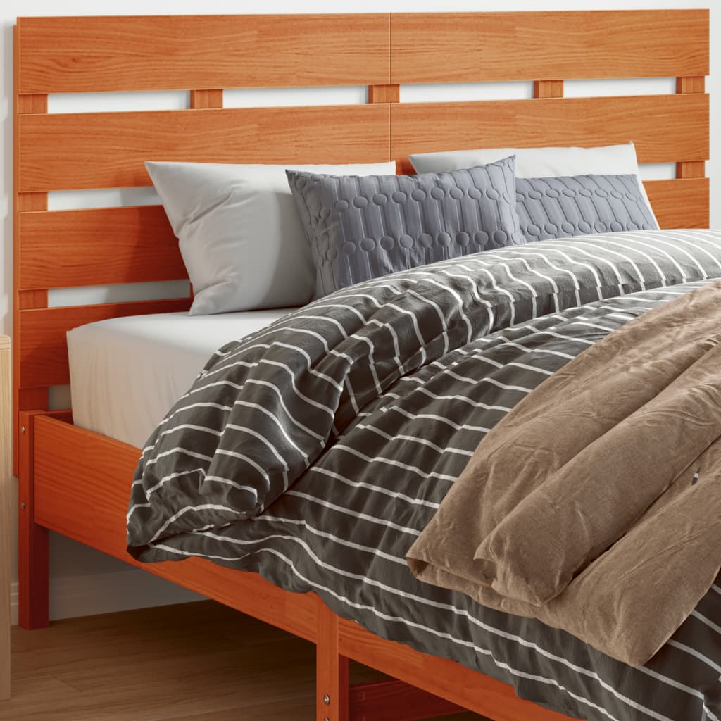 vidaXL Headboard Wax Brown 150 cm Solid Wood Pine 1