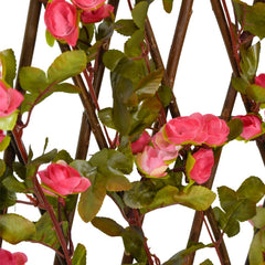 vidaXL Artificial Ivy Trellis Expandable Dark Pink 180x60 cm 5