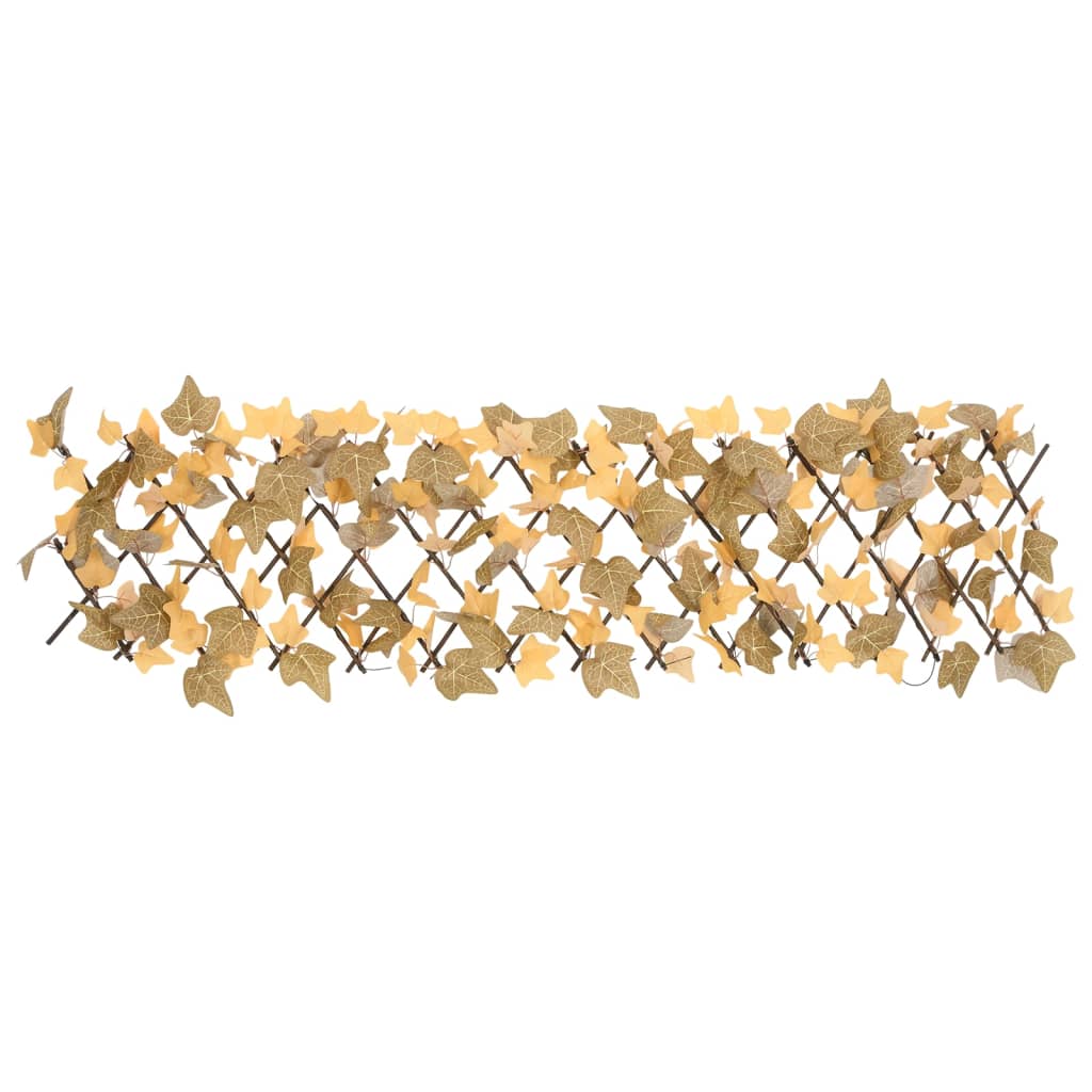 vidaXL Artificial Maple Leaf Trellis Expandable Orange 5 pcs 180x30 cm 4