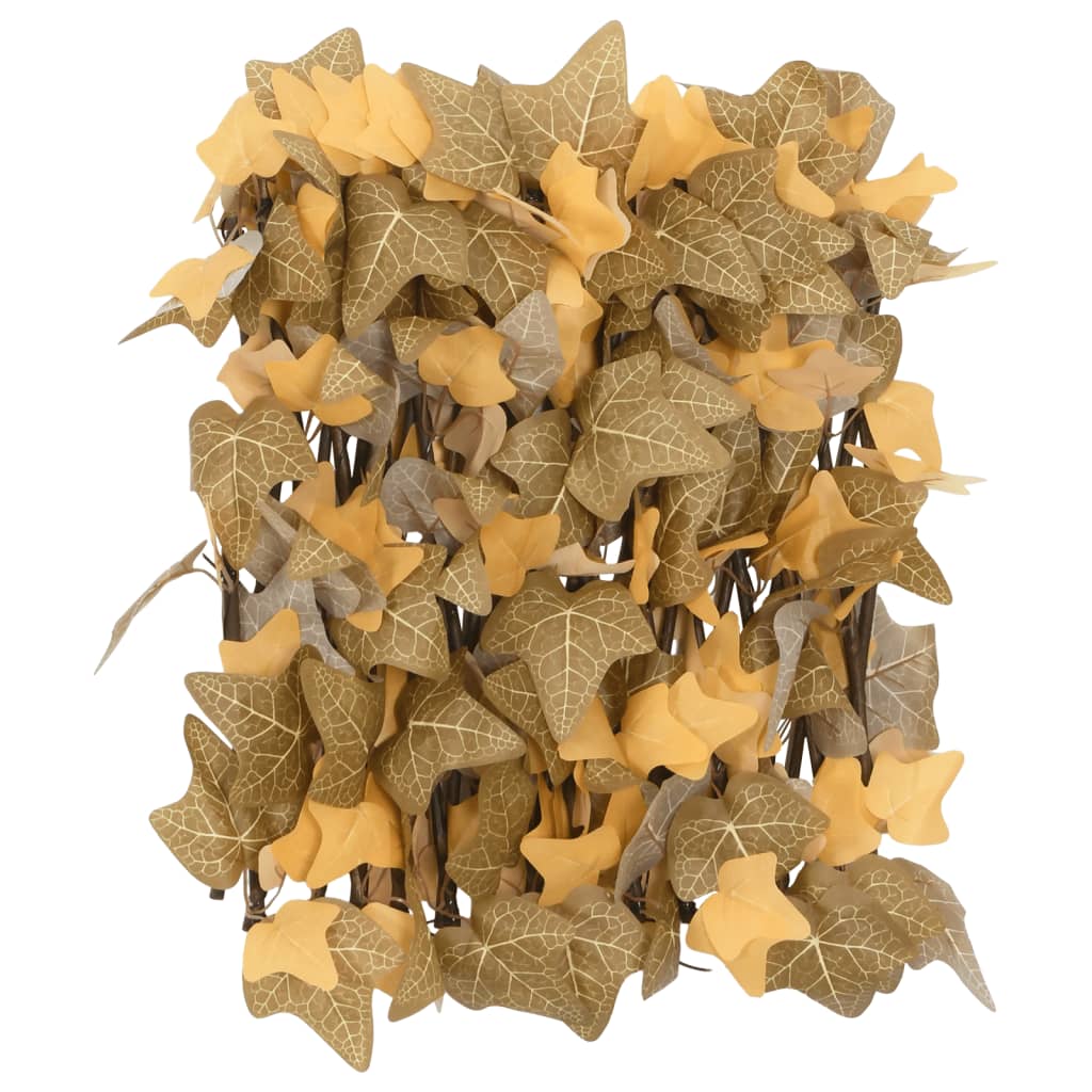 vidaXL Artificial Maple Leaf Trellis Expandable Orange 5 pcs 180x30 cm 5
