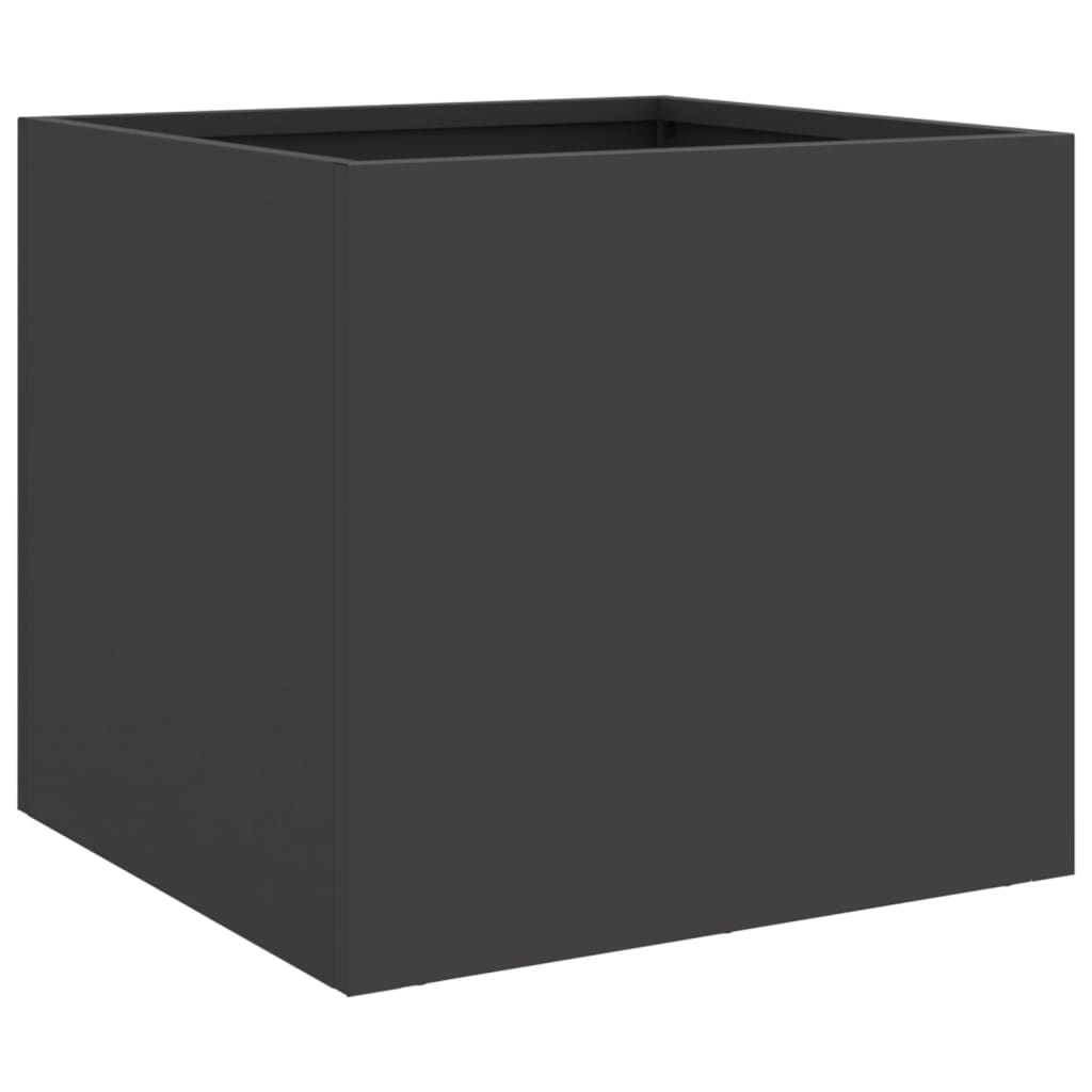 vidaXL Planter Black 32x30x29 cm Steel 2