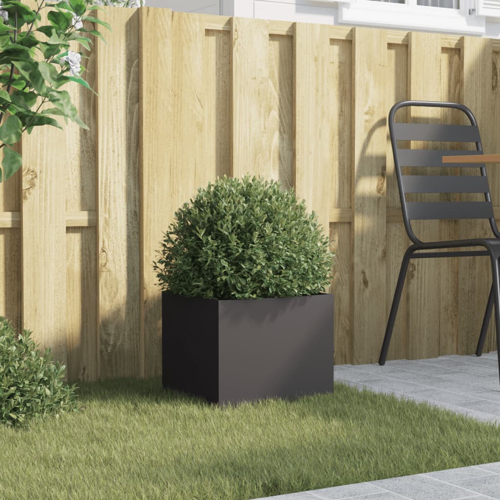 vidaXL Planter Black 32x30x29 cm Steel 3