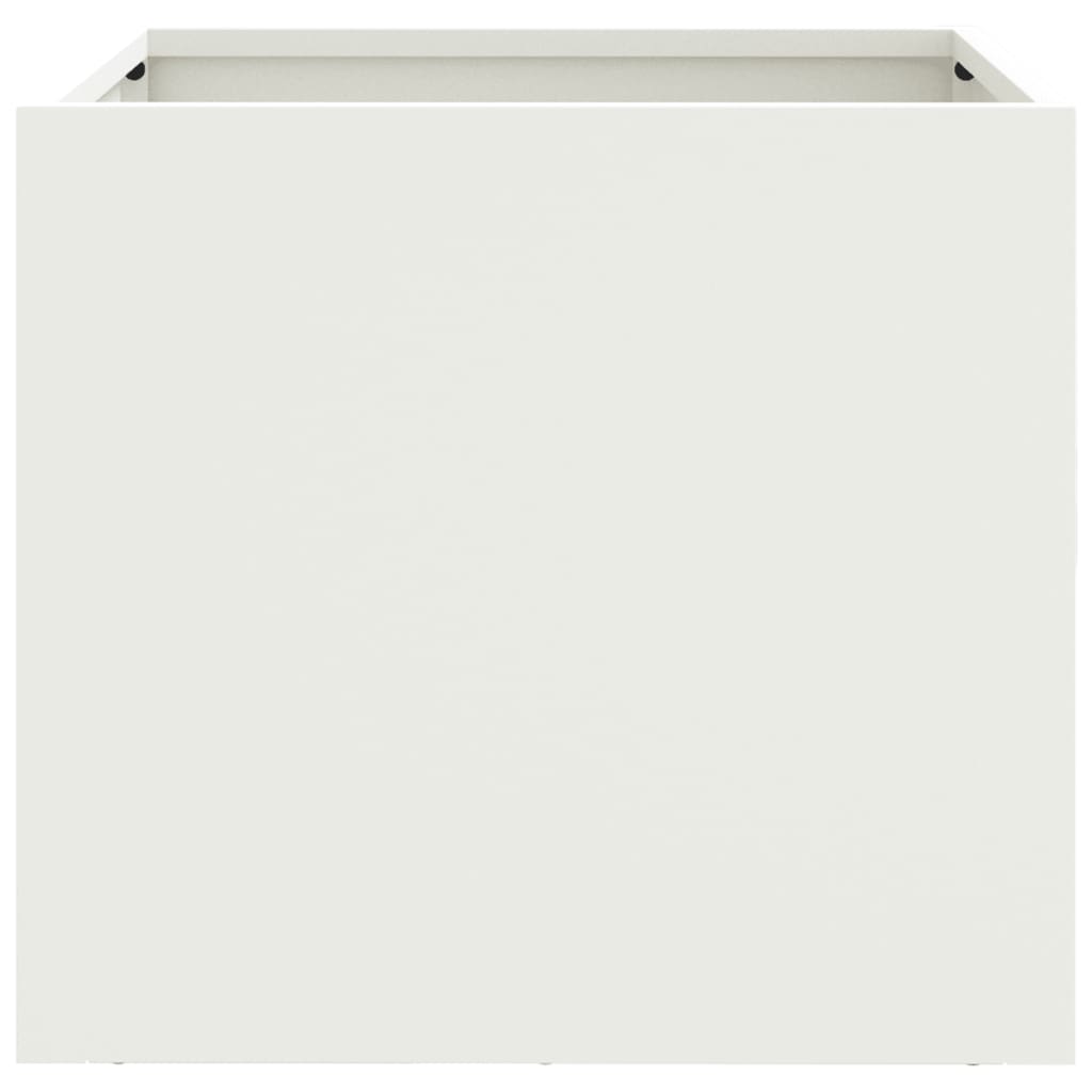 vidaXL Planter White 32x30x29 cm Steel 5