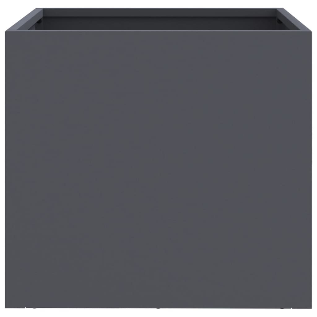 vidaXL Planters 2 pcs Anthracite 32x30x29 cm Cold-rolled Steel 5