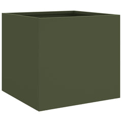 vidaXL Planter Olive Green 32x30x29 cm Steel 2