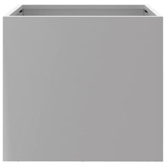 vidaXL Planters 2 pcs Silver 32x30x29 cm Galvanised Steel 6