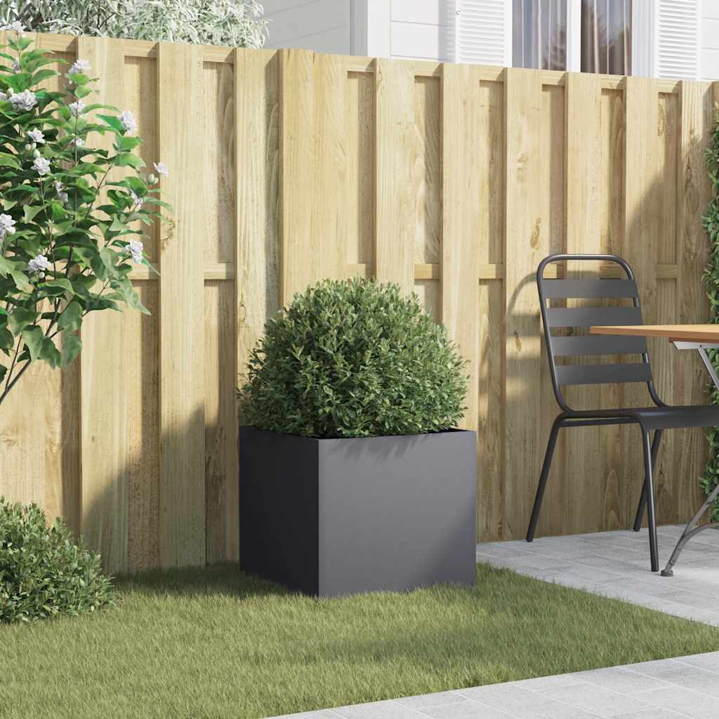 vidaXL Planter Anthracite 42x40x39 cm Steel 3