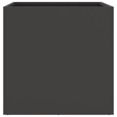 vidaXL Planters 2 pcs Black 49x47x46 cm Steel 6