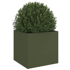 vidaXL Planter Olive Green 49x47x46 cm Steel 4