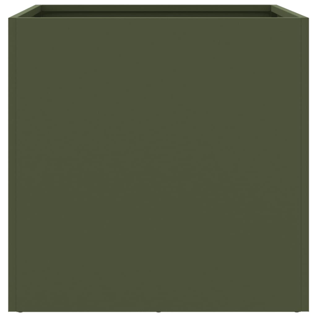 vidaXL Planter Olive Green 49x47x46 cm Steel 6