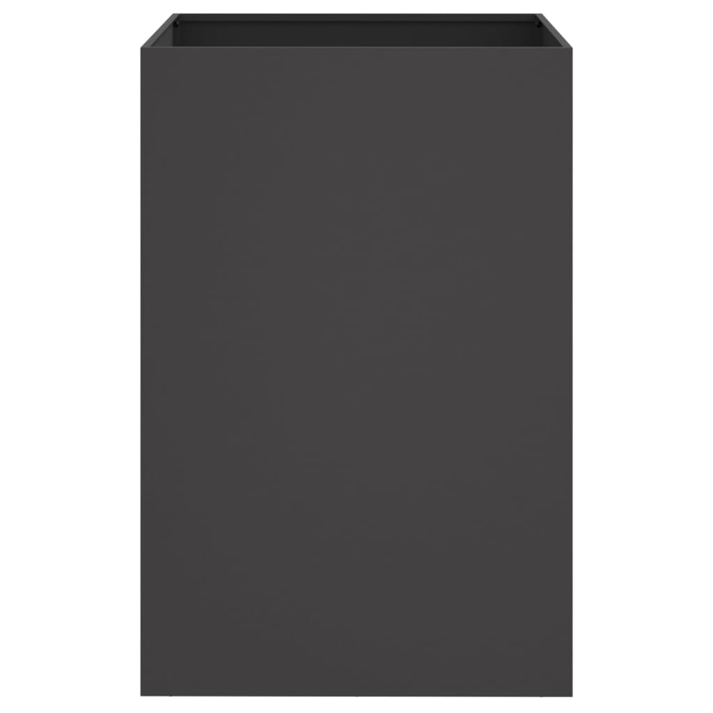 vidaXL Planter Black 52x48x75 cm Steel 4