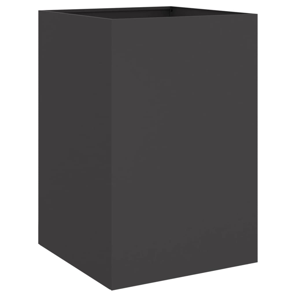 vidaXL Planter Black 52x48x75 cm Steel 6