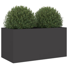 vidaXL Planter Black 62x30x29 cm Steel 4