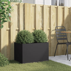 vidaXL Planter Black 62x40x39 cm Steel 3