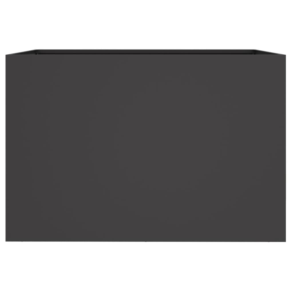 vidaXL Planter Black 62x40x39 cm Steel 5