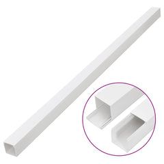 vidaXL Cable Trunking 40x40 mm 10 m PVC 3