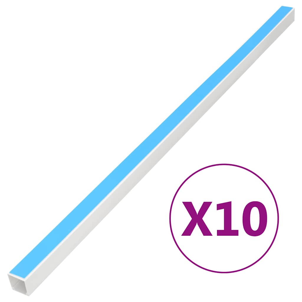 Cable Trunking PVC Self-adhesive 10 x 10 mm 10–40 x 40 mm 30 m 40 x 40 mm 10 m