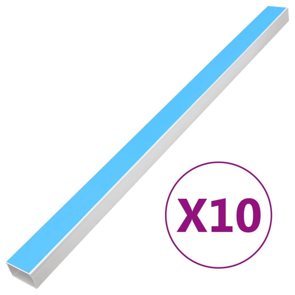 vidaXL Cable Trunking Self-Adhesive 50x25 mm 10 m PVC 1