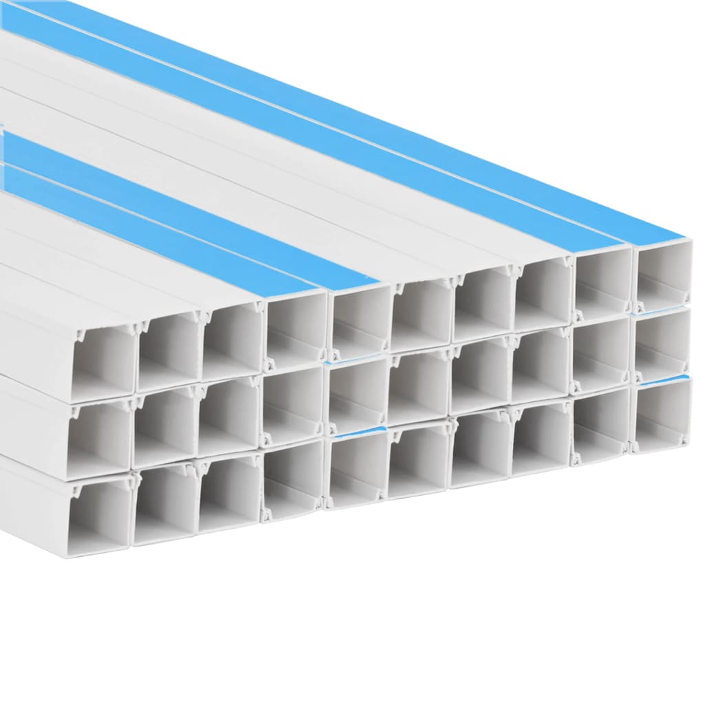vidaXL Cable Trunking Self-Adhesive 30x15 mm 30 m PVC 5