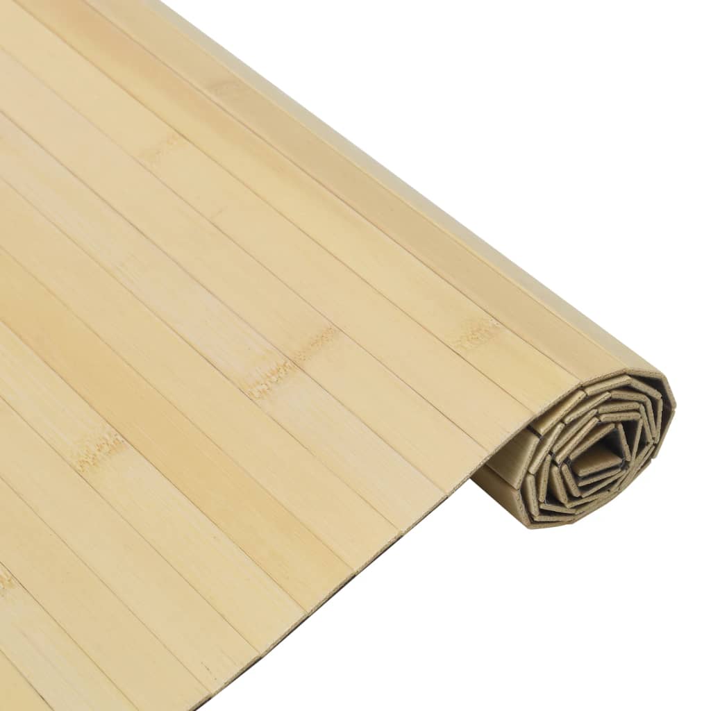 vidaXL Rug Rectangular Light Nature 60x400 cm Bamboo 4
