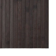 vidaXL Rug Rectangular Dark Brown 60x500 cm Bamboo 6