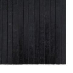 vidaXL Rug Rectangular Black 70x300 cm Bamboo 6