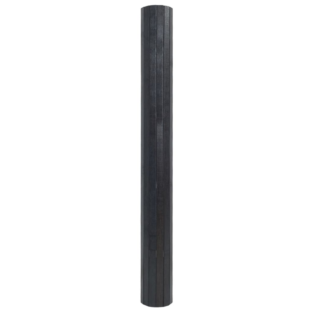 vidaXL Rug Rectangular Grey 70x300 cm Bamboo 3