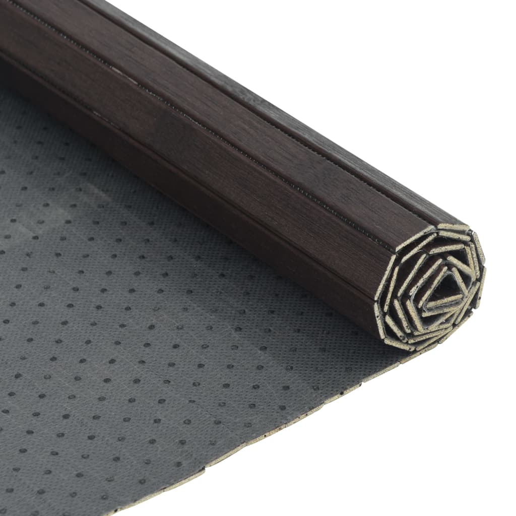 vidaXL Rug Rectangular Dark Brown 70x300 cm Bamboo 5