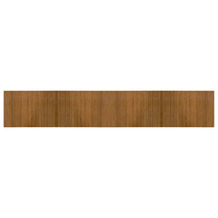 vidaXL Rug Rectangular Brown 70x400 cm Bamboo 2