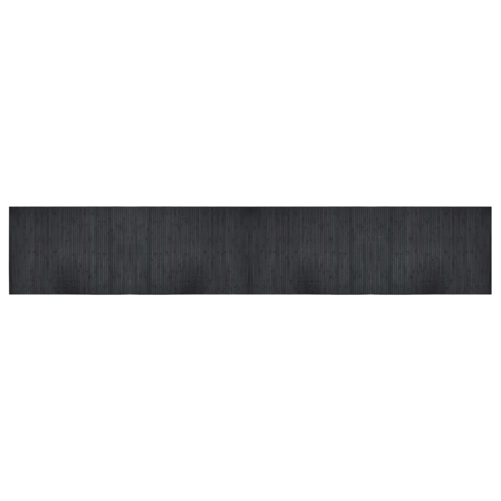 vidaXL Rug Rectangular Grey 70x400 cm Bamboo 2