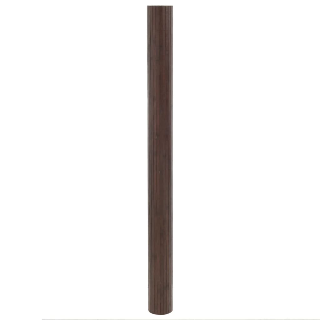 vidaXL Rug Rectangular Dark Brown 80x300 cm Bamboo 3