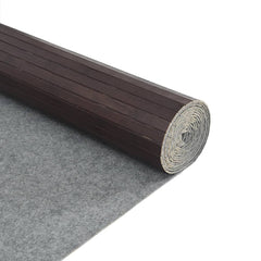 vidaXL Rug Rectangular Dark Brown 80x300 cm Bamboo 5