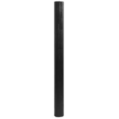 vidaXL Rug Rectangular Black 80x400 cm Bamboo 3