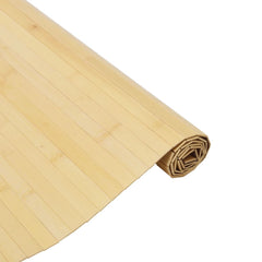 vidaXL Rug Rectangular Light Nature 80x400 cm Bamboo 4