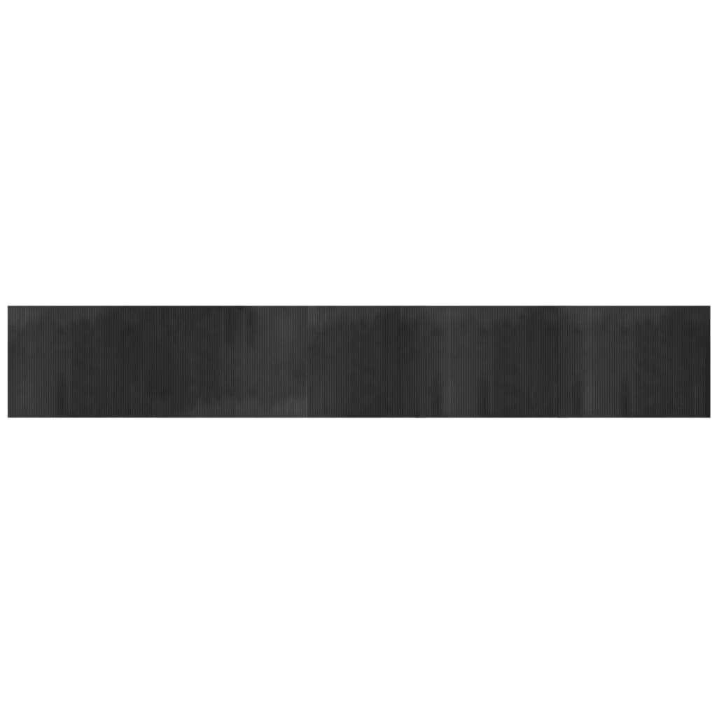 vidaXL Rug Rectangular Grey 80x500 cm Bamboo 2