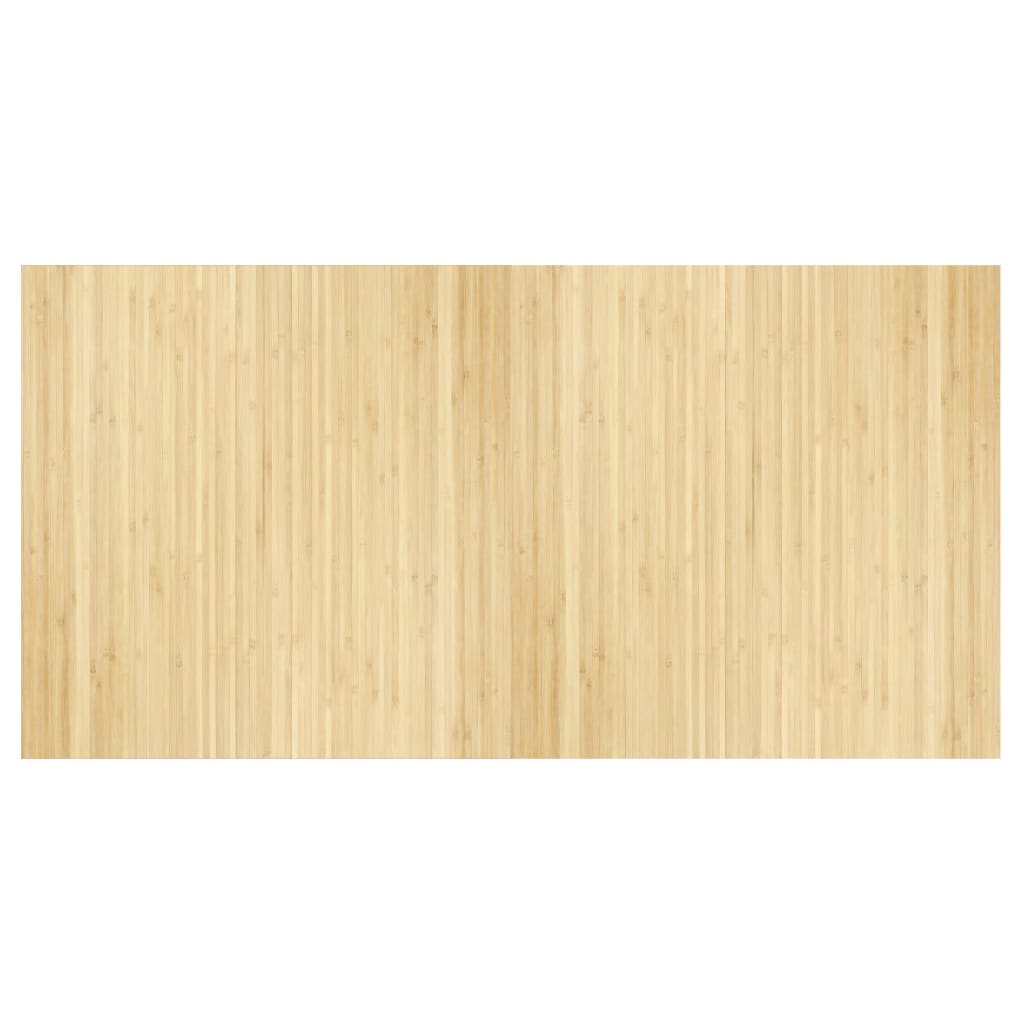 vidaXL Rug Rectangular Light Nature 100x200 cm Bamboo 2