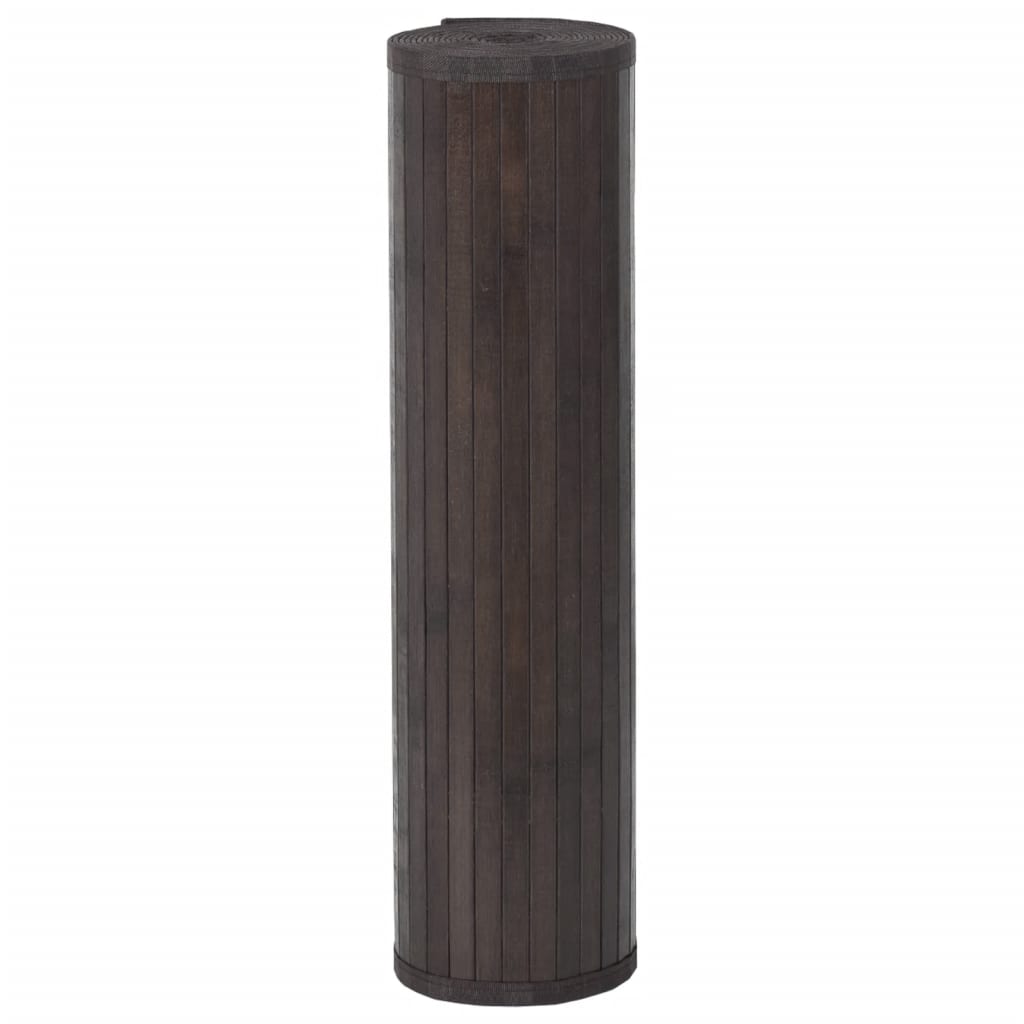 vidaXL Rug Rectangular Dark Brown60x1000 cm Bamboo 3
