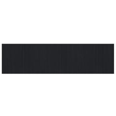 vidaXL Rug Rectangular Black80x300 cm Bamboo 2