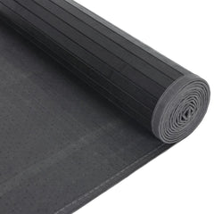 vidaXL Rug Rectangular Black80x300 cm Bamboo 5