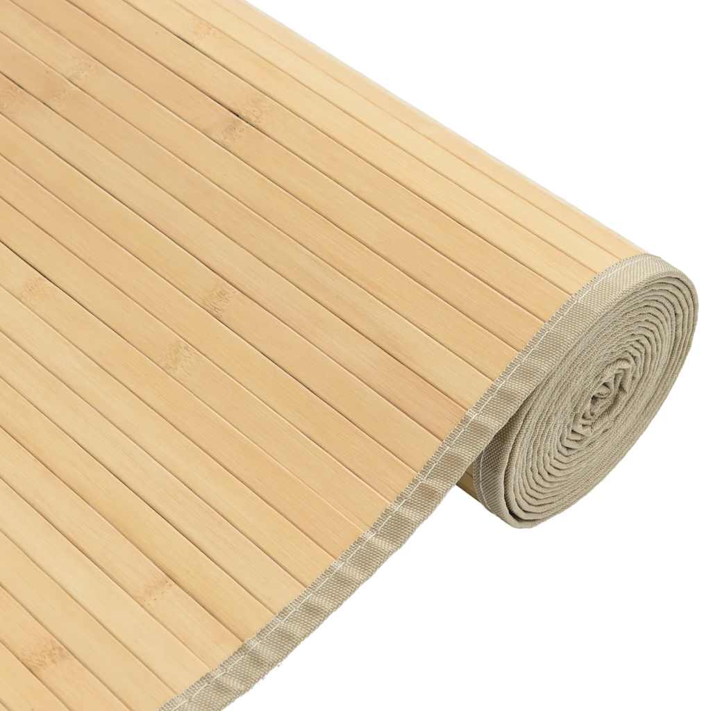 vidaXL Rug Rectangular Light Natural80x300 cm Bamboo 4