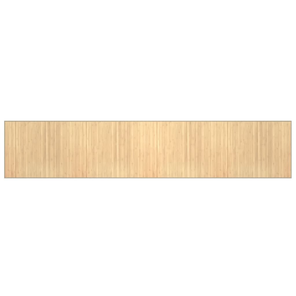 vidaXL Rug Rectangular Light Natural80x400 cm Bamboo 2