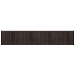 Rug Rectangular Bamboo Width 80 cm Dark brown 400 cm