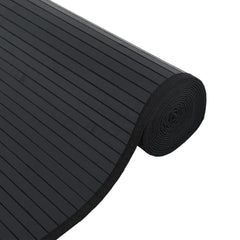 vidaXL Rug Rectangular Black100x200 cm Bamboo 4